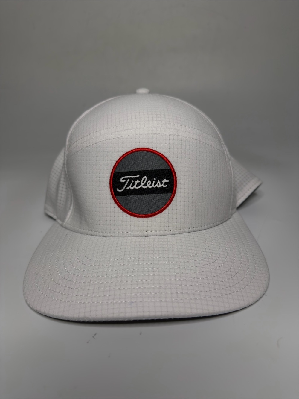 Titleist Golf Boardwalk Hat White Men’s 5 Panel Adjustable Snapback Logo Cap